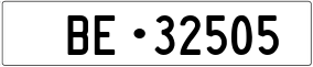 Truck License Plate